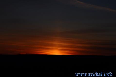 Закат. Низкий ключ.
