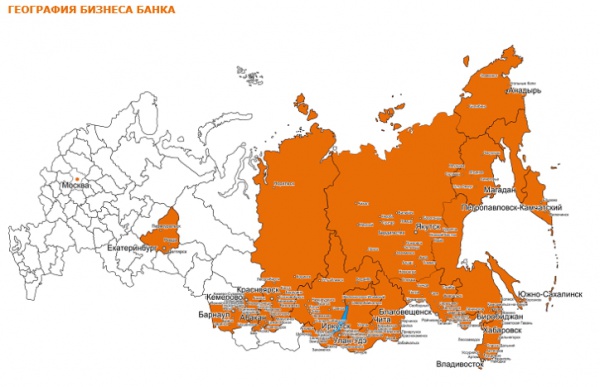 География бизнеса Банка