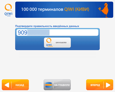 7. Подтвердите правильность введенных данных