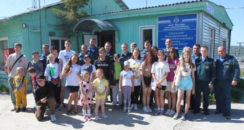 День открытых дверей в ВГСЧ для детей Айхала