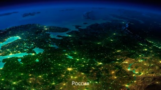 Земля из космоса ночью