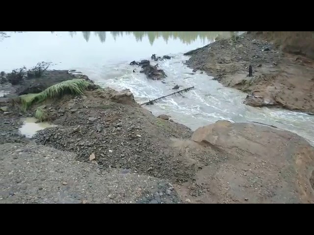 Разрыв дорожного полотна на дороге Мирный-Ленск